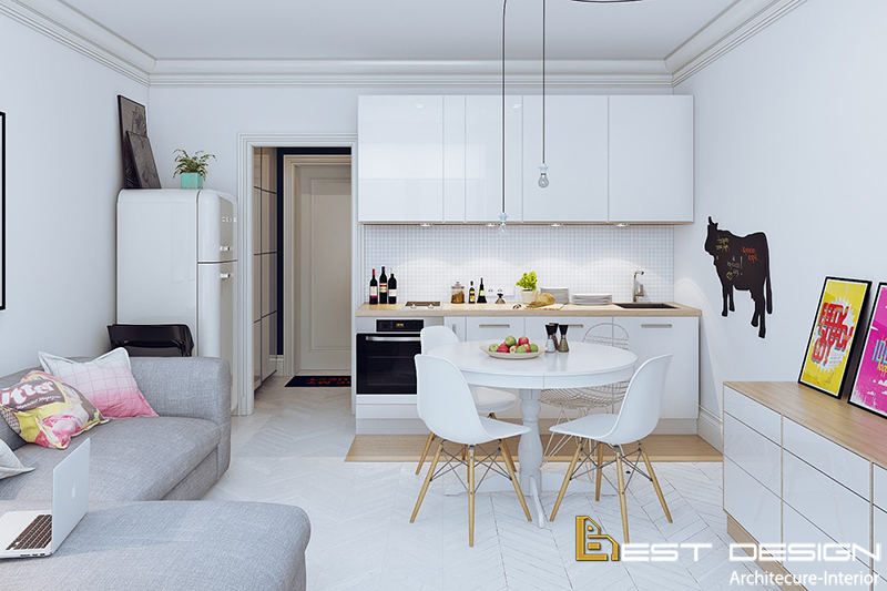 Thiết kế nội thất chung cư diện tích nhỏ đẹp nhất 2021