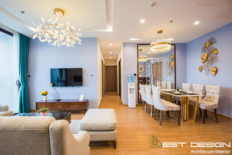 Thiết kế nội thất chung cư 2 phòng ngủ đẹp tiện nghi