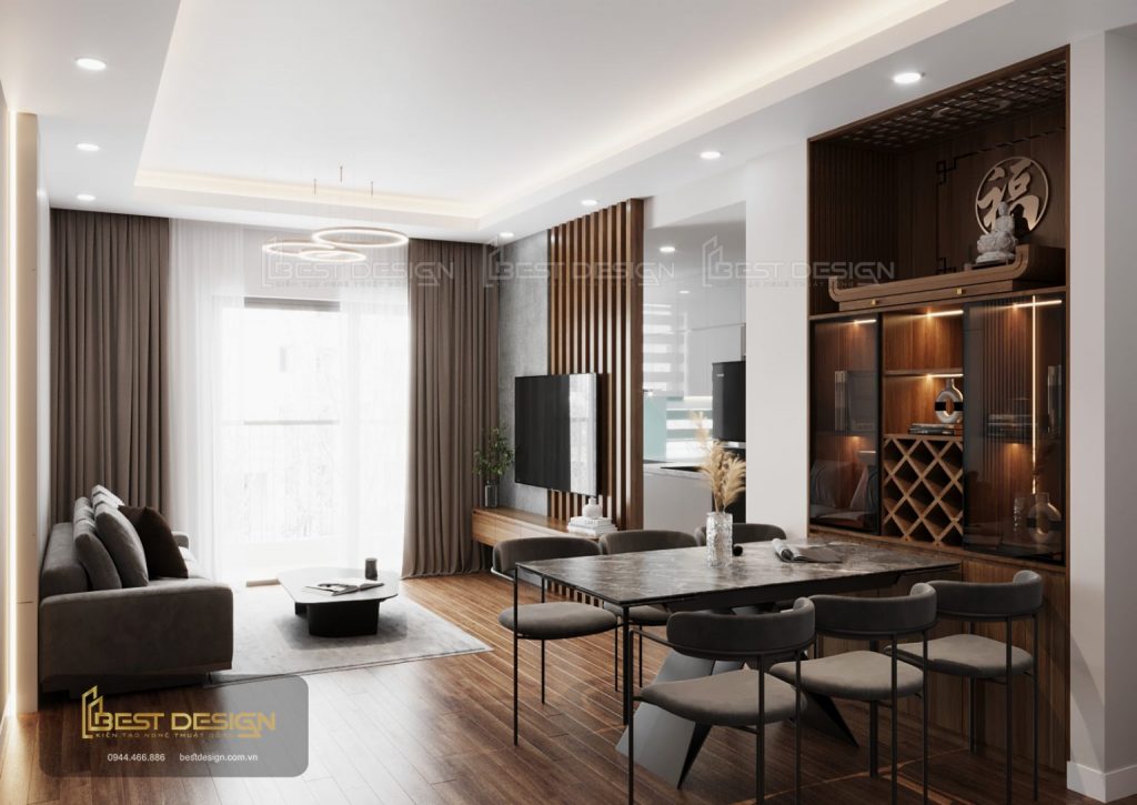 Thiết kế nội thất phong cách hiện đại, tối giản trong không gian
